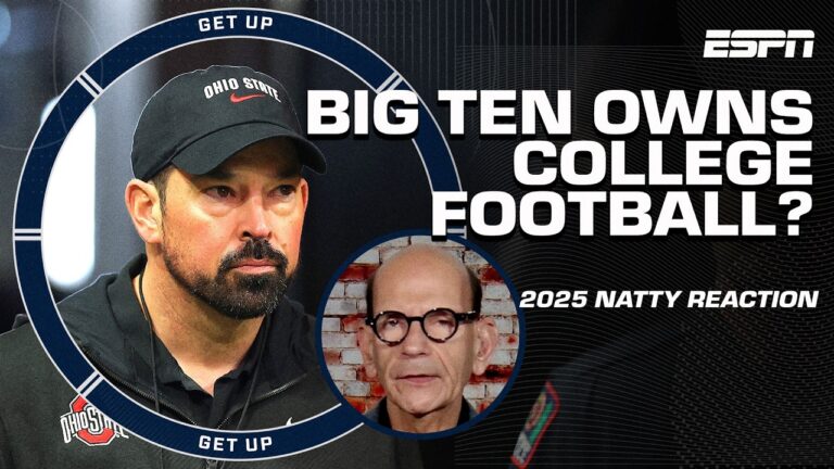 Paul Finebaum CONCEDES to the Big Ten 👀 ‘They OWN college football!’ 😱 [NATTY REACTION] | Get Up