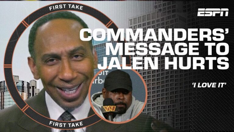 Stephen A. LOVES Commanders’ message to Jalen Hurts + AFC champs = Super Bowl favorite? | First Take