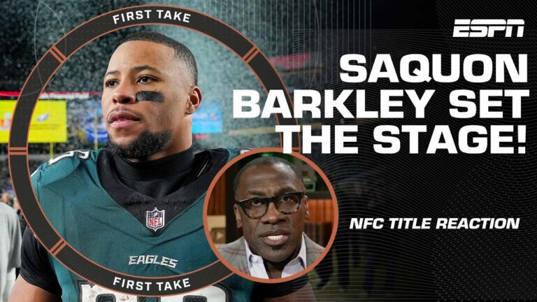 Stephen A. & Shannon Sharpe AGREE Saquon ‘SET THE STAGE’ in the NFC Championship 👏😤 | First Take