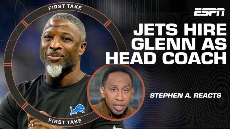 Stephen A. gives props to Jets for Aaron Glenn hire 👏 | First Take