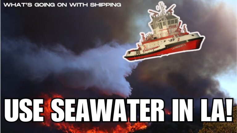 Using Seawater To Fight Fires in SoCal | Why No Water | Fireboats | Seawater Myths!