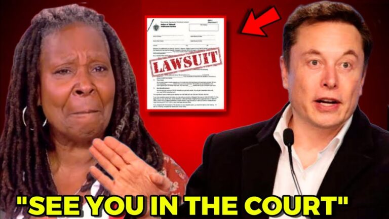 Whoopi Goldberg Flees Country as Musk Files $80 Million Lawsuit Against Her.