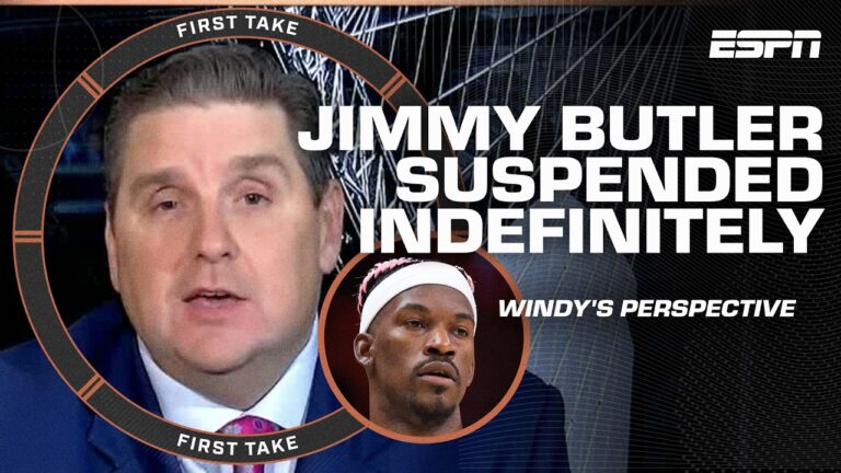 Windy: Jimmy Butler situation is like an IMMOVABLE FORCE meets an IMPENETRABLE OBJECT 😬 | First Take