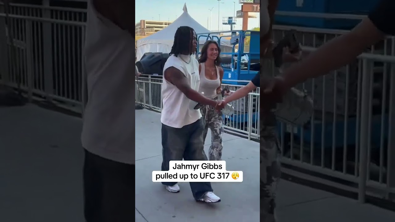 Jahmyr Gibbs at #UFC317 😮‍💨