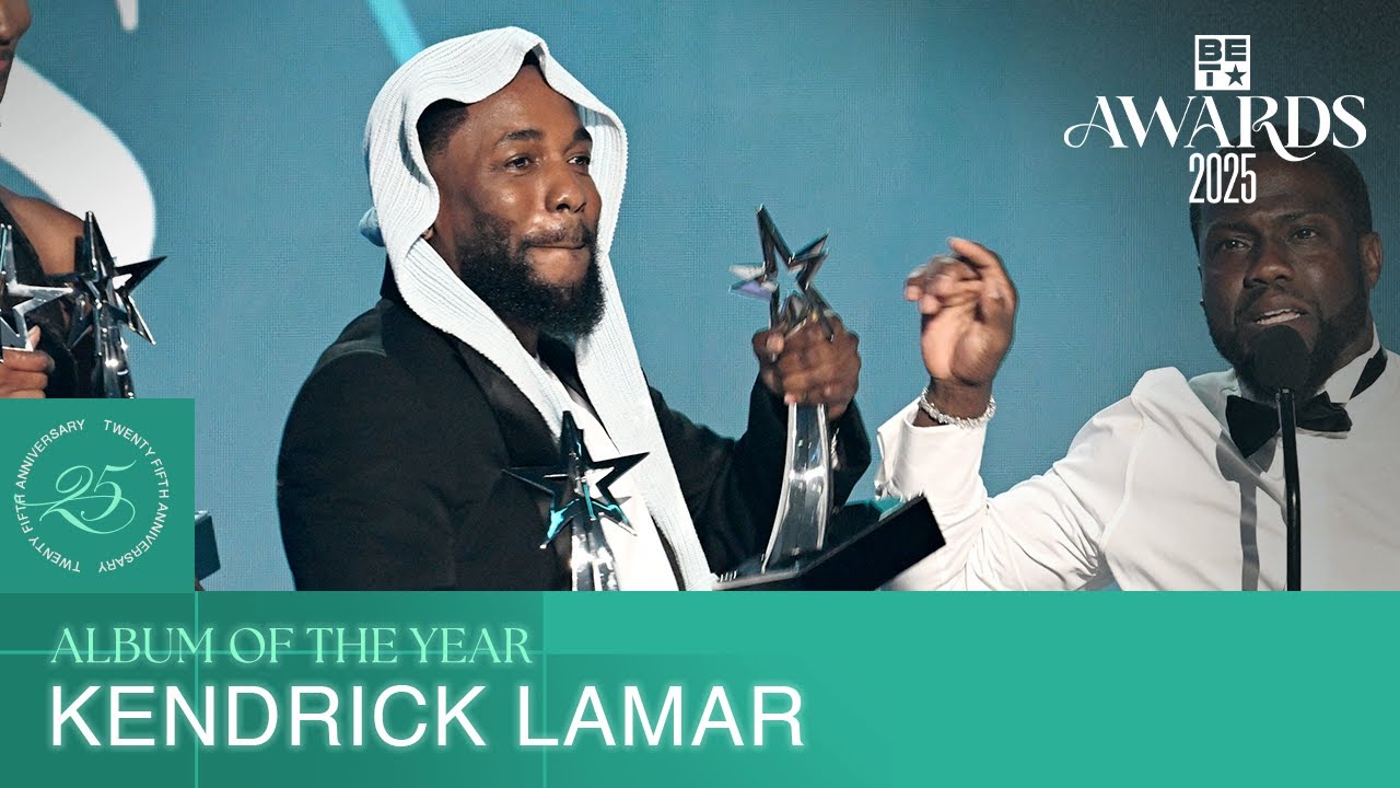 Kendrick Lamar Accepts Album Of The Year Award For Groundbreaking “GNX” | BET Awards ’25