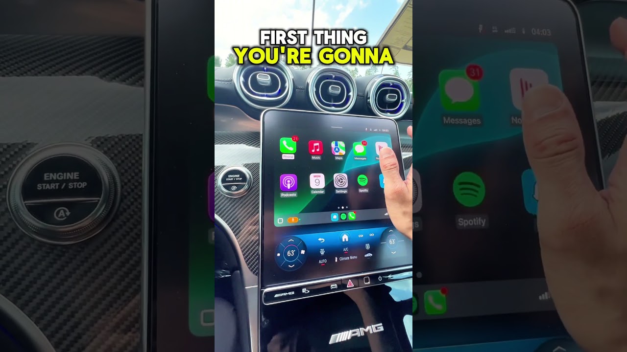 Mercedes Benz How To: Connecting Apple CarPlay in GLC 🚘 #mercedesbenz #tutorial