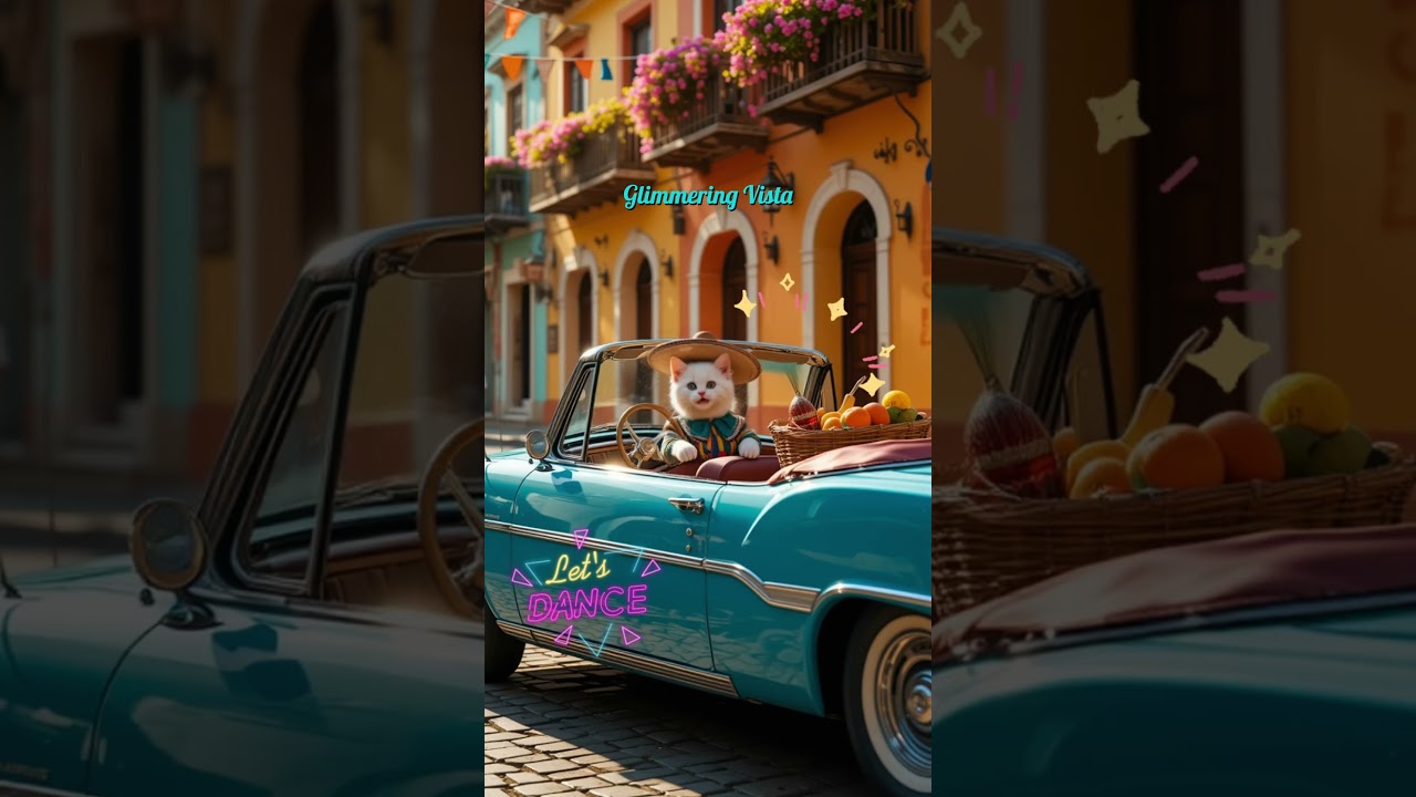 Cute Kitten Sings Bad Bunny’s Me Porto Bonito 🐱🚗 | Cutest Charro Ever! #cute #cat #badbunny #shorts