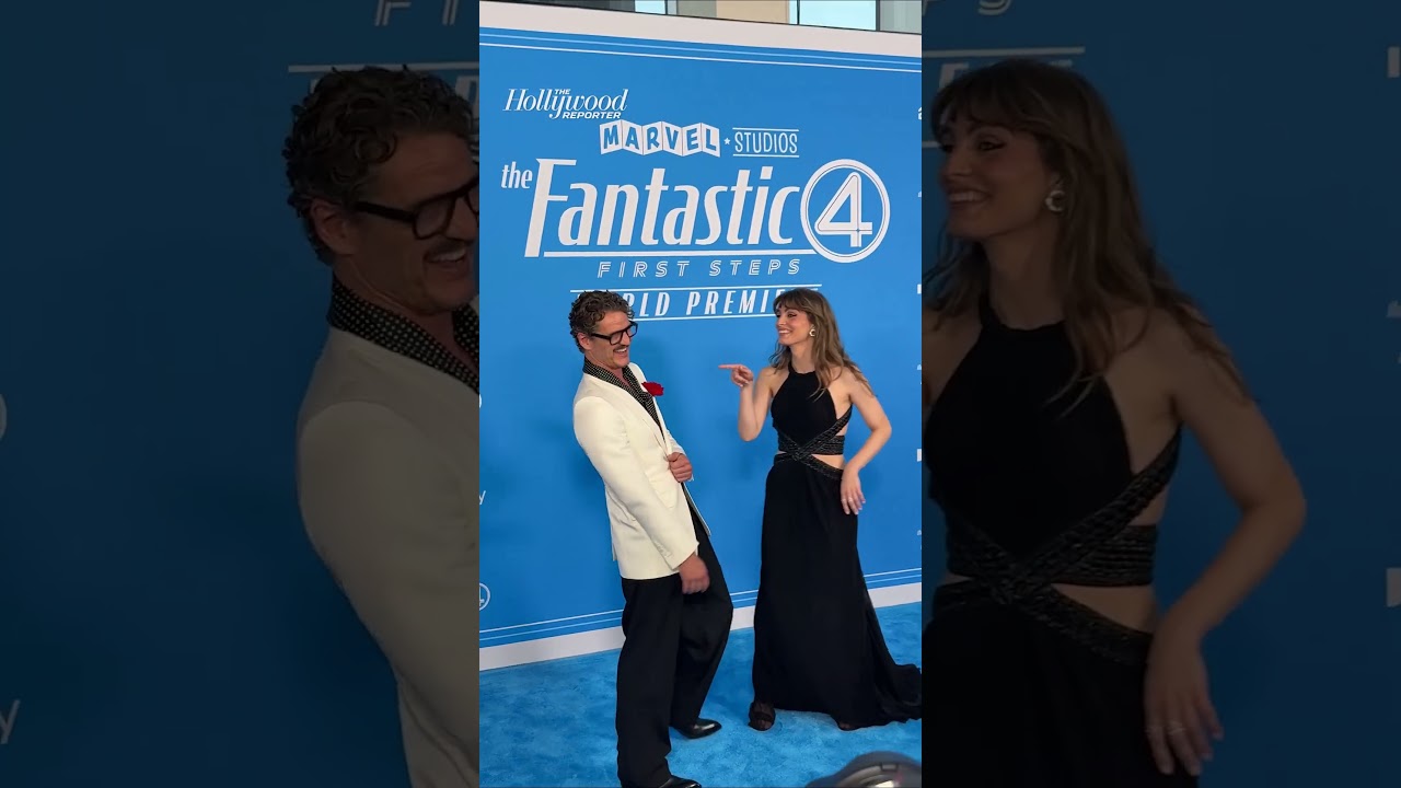 #PedroPascal Helps Sis #LuxPascal at The #FantasticFourFirstSteps Premiere in #LosAngeles #shorts