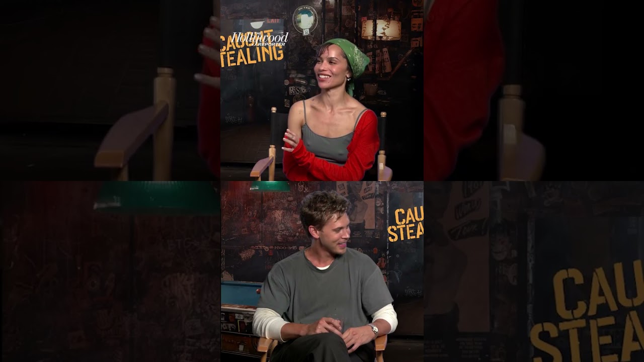 #AustinButler & #ZoeKravitz on Their Bartending Skills While Preparing for #CaughtStealing #shorts