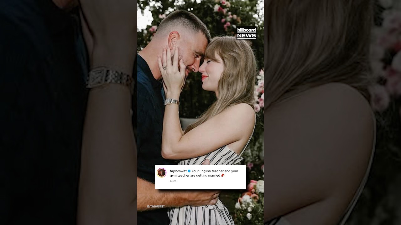 Taylor Swift & Travis Kelce Announce Their Engagement On Instagram | Billboard News #Shorts