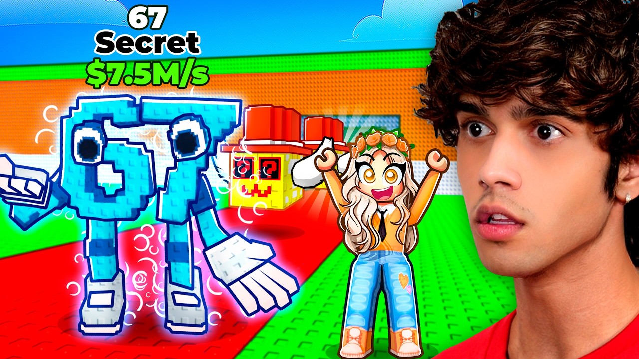 Giving My Crush 100 Lucky Blocks For the 0.1% Secret…