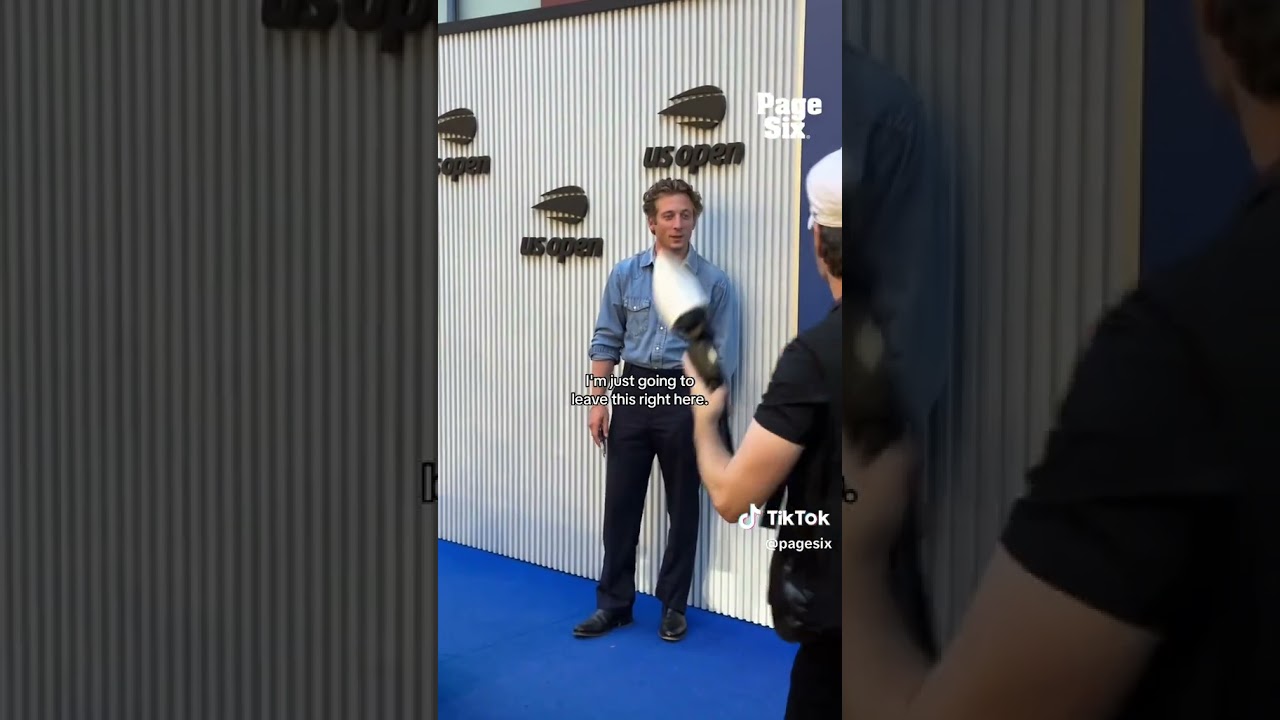 Jeremy Allen White has quite literally spent his entire week at the US Open 🎾😂 #shorts