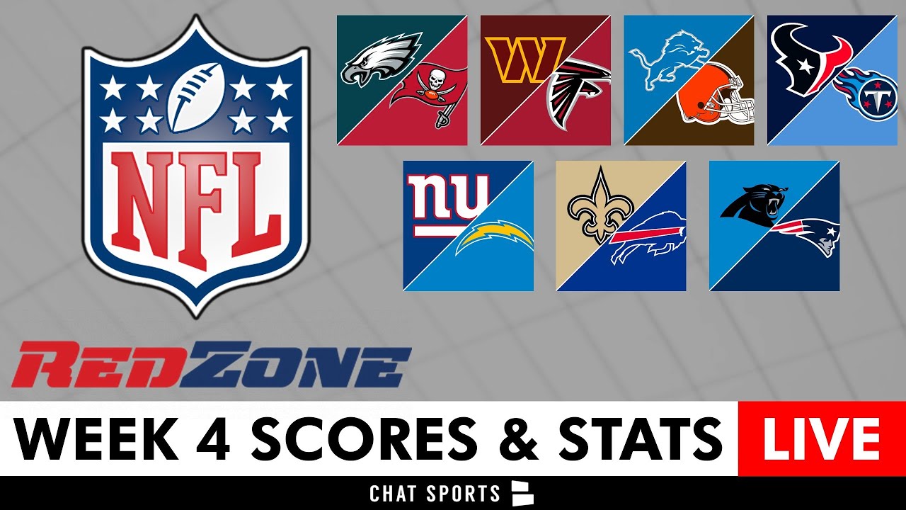 NFL Week 4 RedZone Live Streaming Scoreboard, Highlights, Scores, Stats, News & Analysis