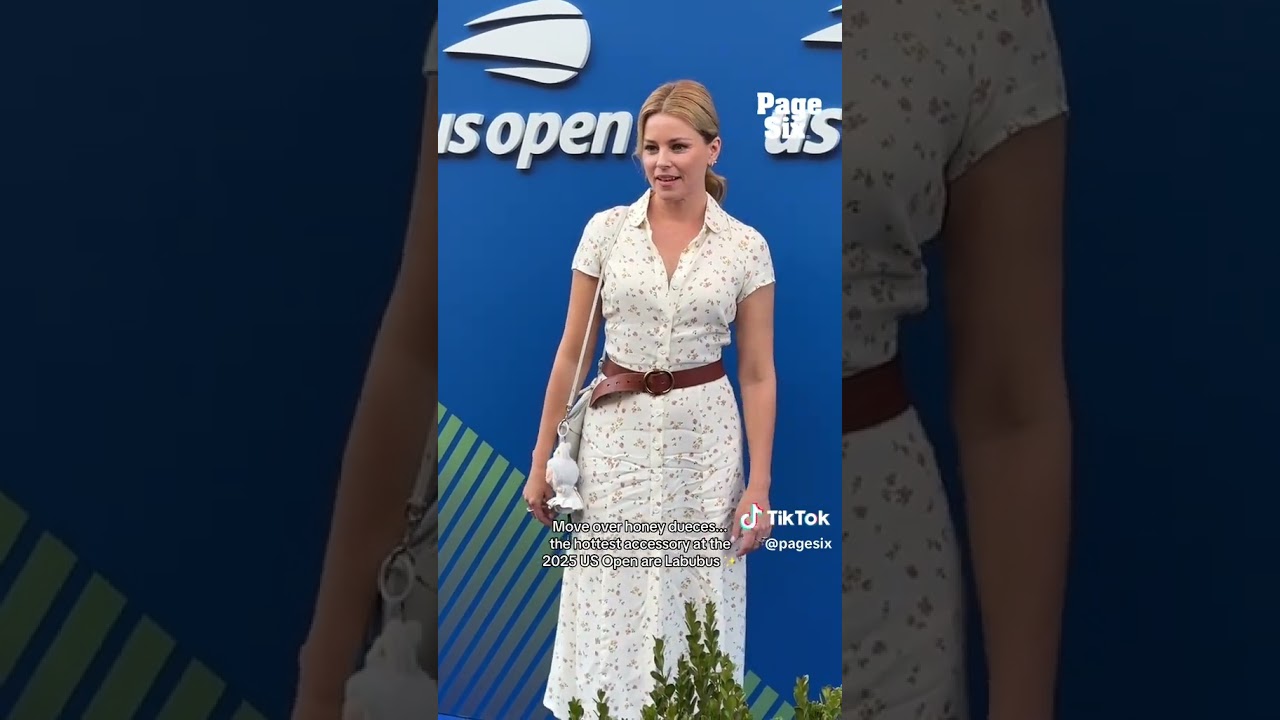 “Pitch Perfect” star Elizabeth Banks brought her Labubu to the 2025 US Open 🎾✨ #shorts