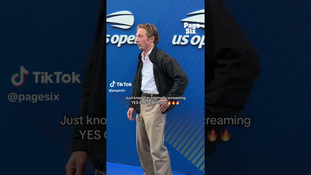 “The Bear” star Jeremy Allen White just made another appearance at the 2025 US Open 🎾 #shorts