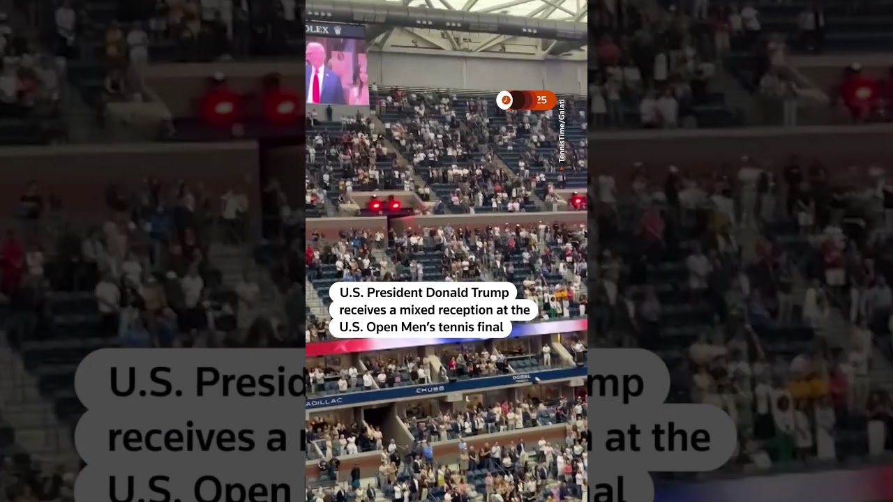 Trump receives mixed reaction at US Open Men’s final
