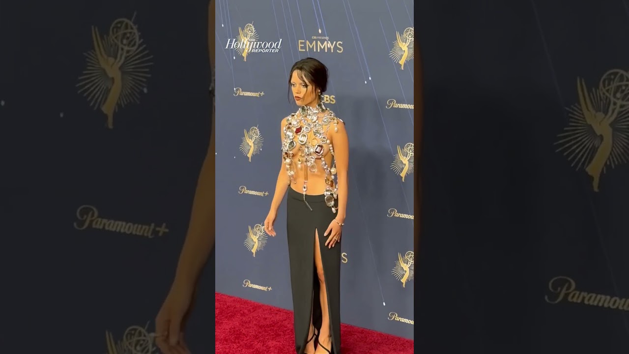 #Wednesday Star #JennaOrtega Dazzles at the 2025 #Emmys #RedCarpet #shorts
