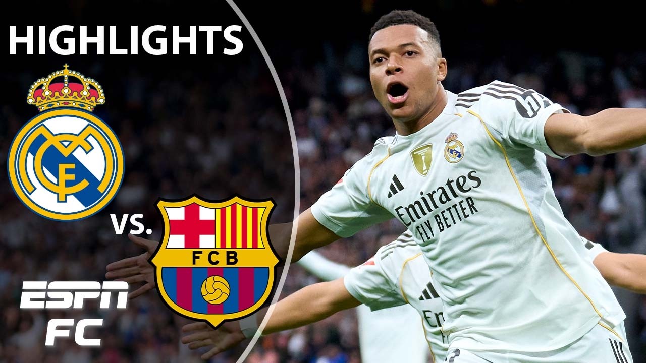 🚨 EL CLASICO CHAOS 🚨 Real Madrid vs. Barcelona | LALIGA Highlights | ESPN FC