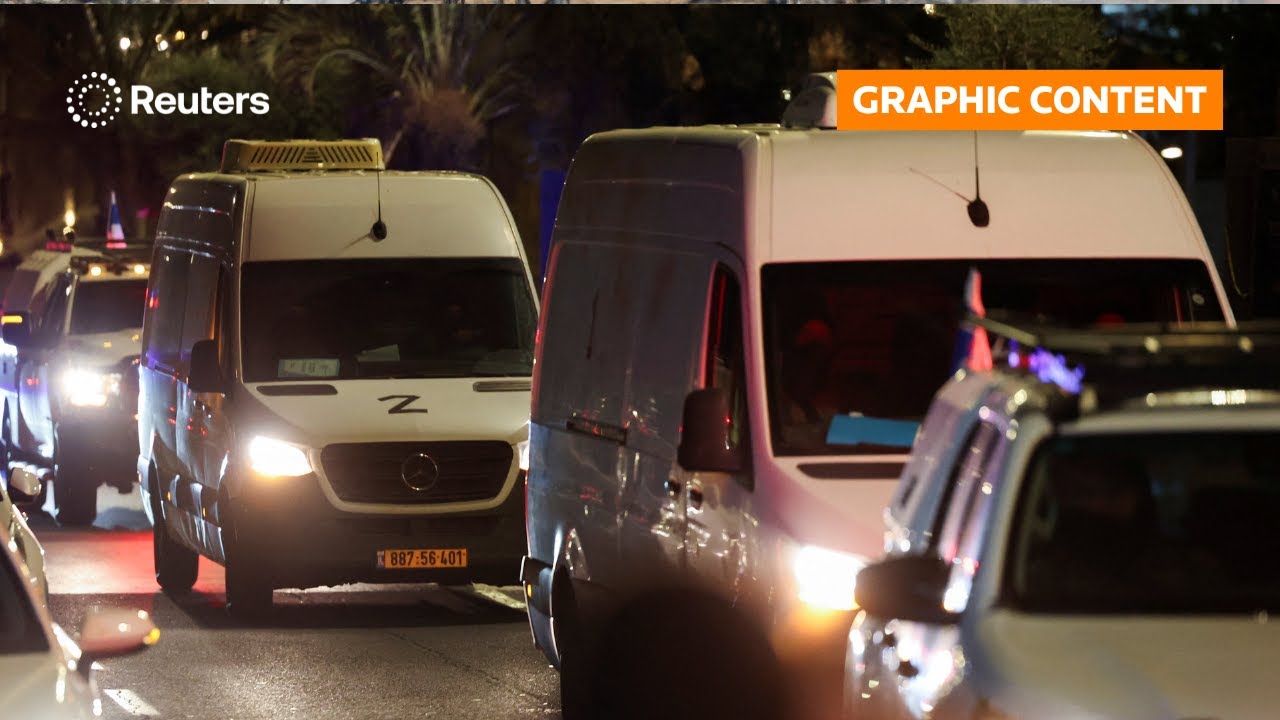 GRAPHIC WARNING: Hamas hands over hostage bodies after Israel threatens aid cut | REUTERS