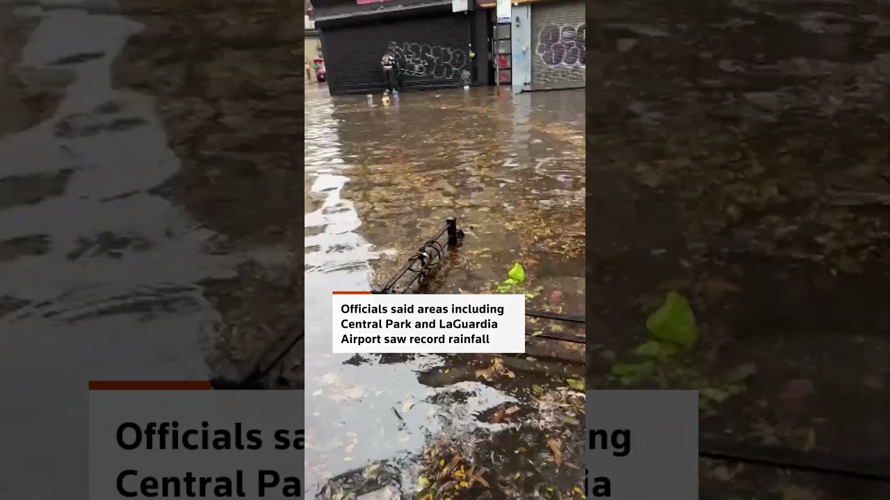 Heavy rain floods streets in New York City | REUTERS