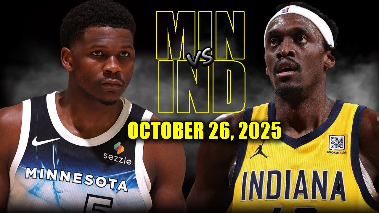 Minnesota Timberwolves vs Indiana Pacers Full Game Highlights – October 26, 2025 | NBA Season