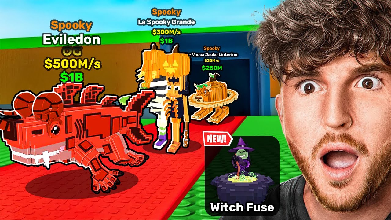 New SPOOKY UPDATE + WITCH’S FUSE in Steal a Brainrot!