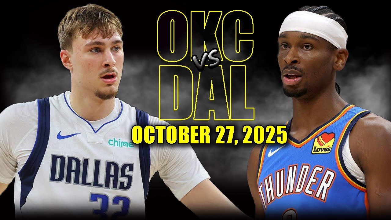 Oklahoma City Thunder vs Dallas Mavericks Full Game Highlights – October 27, 2025 | NBA Season