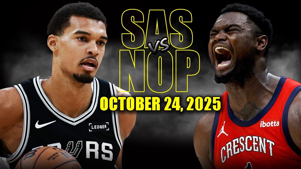 San Antonio Spurs vs New Orleans Pelicans Full Game Highlights – October 24, 2025 | NBA Season