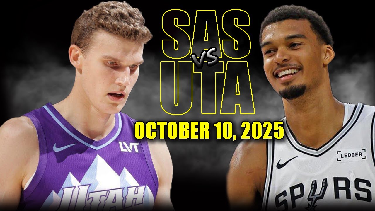 San Antonio Spurs vs Utah Jazz Full Game Highlights – October 10, 2025 | NBA Preseason