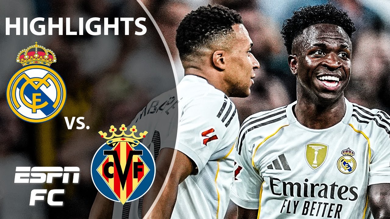 VINI JR. BRACE 😤 Real Madrid vs. Villarreal | LALIGA Highlights | ESPN FC
