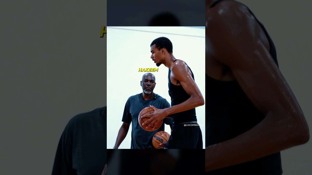 Wemby learning from NBA LEGENDS 😳🐐 #shorts