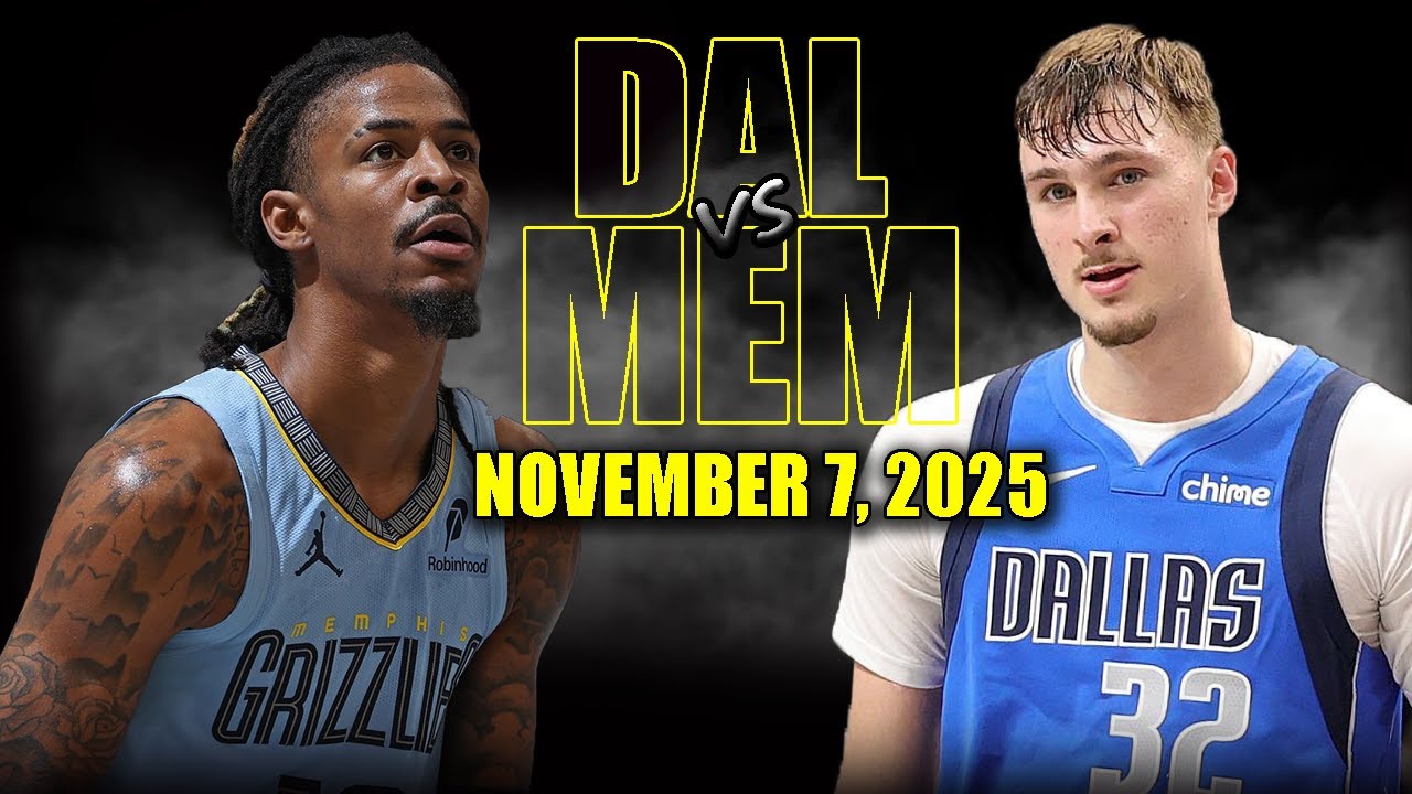Dallas Mavericks vs Memphis Grizzlies Full Game Highlights – November 7, 2025 | NBA Season
