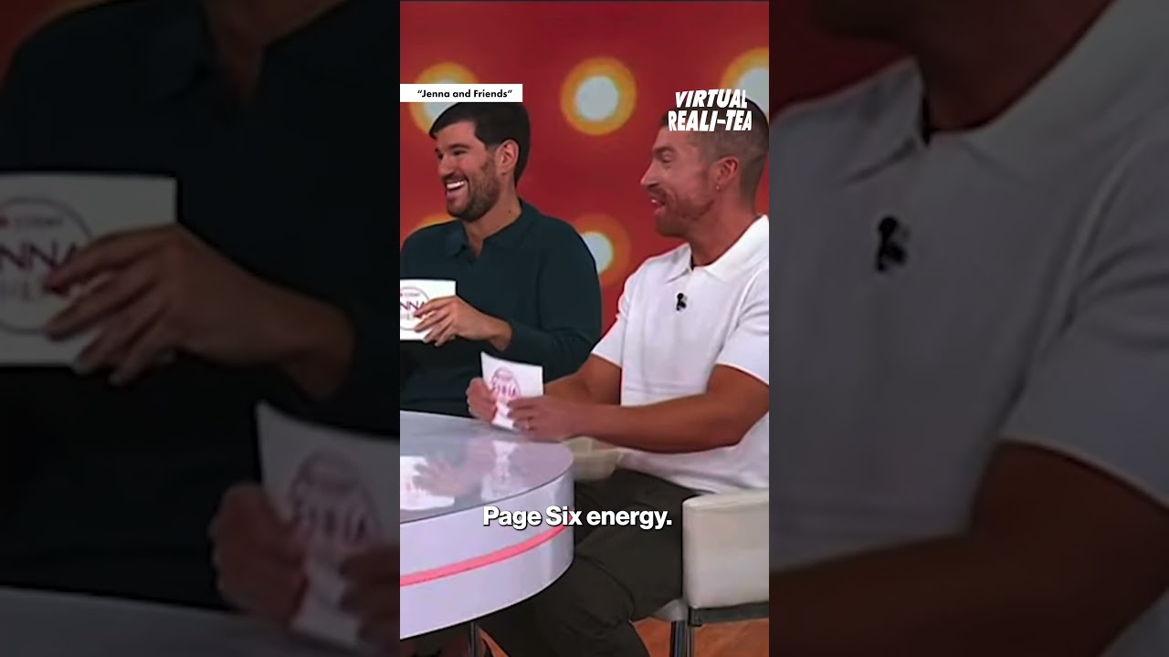 Danny & Evan brought the Page Six energy to TODAY with Jenna & Friends⚡️ | Virtual Reali-Tea #shorts