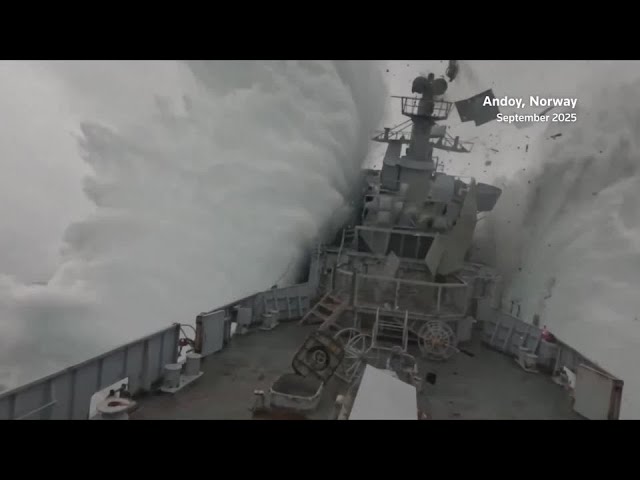Footage shows frigate sunk by NATO submarine torpedo during exercise | REUTERS