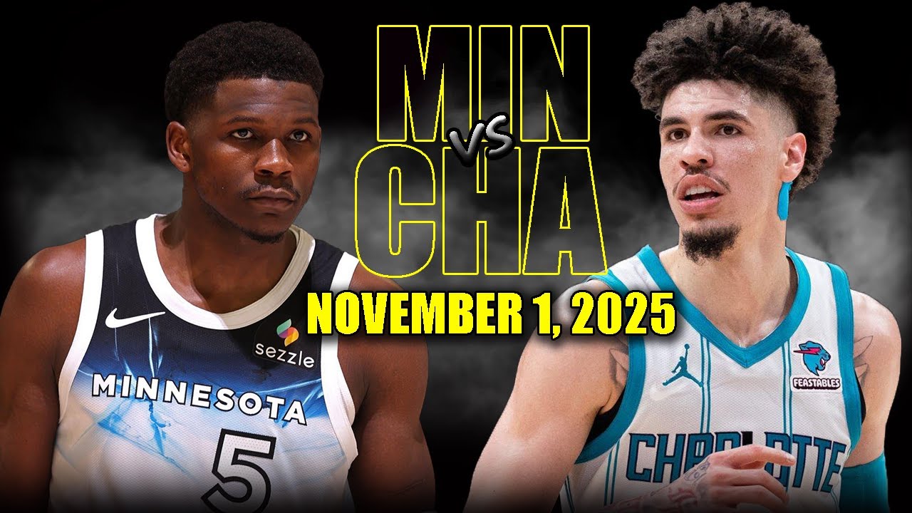 Minnesota Timberwolves vs Charlotte Hornets Full Game Highlights – November 1, 2025 | NBA Season