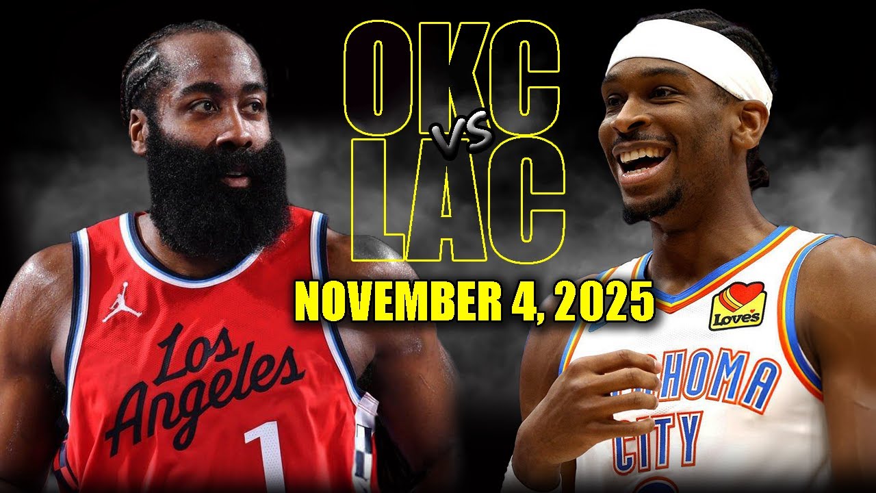 Oklahoma City Thunder vs Los Angeles Clippers Full Game Highlights – November 4, 2025 | NBA Season