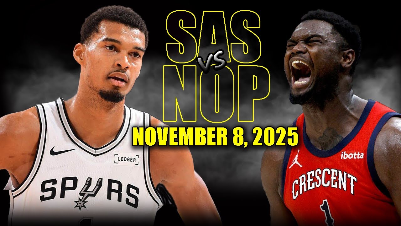San Antonio Spurs vs New Orleans Pelicans Full Game Highlights – November 8, 2025 | NBA Season