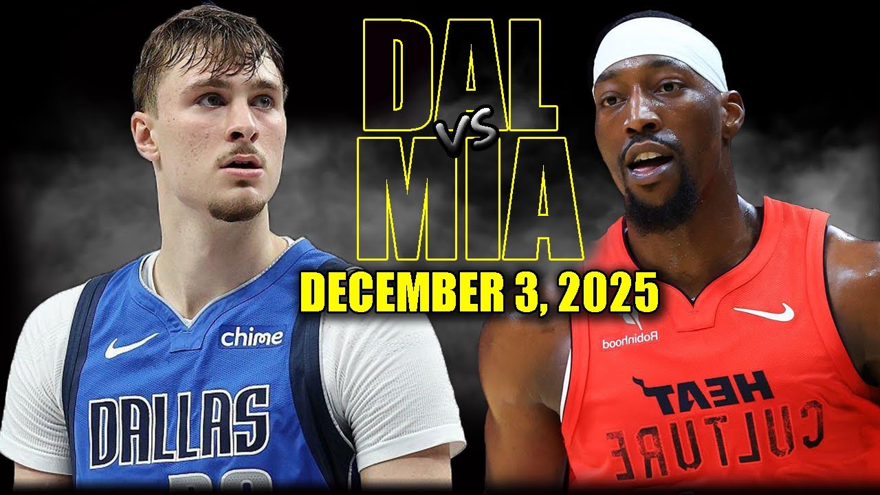 Dallas Mavericks vs Miami Heat Full Game Highlights – December 3, 2025 | NBA Season
