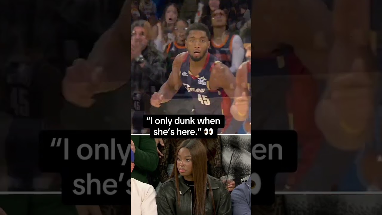 Donovan Mitchell showing off for Coco Jones 😂