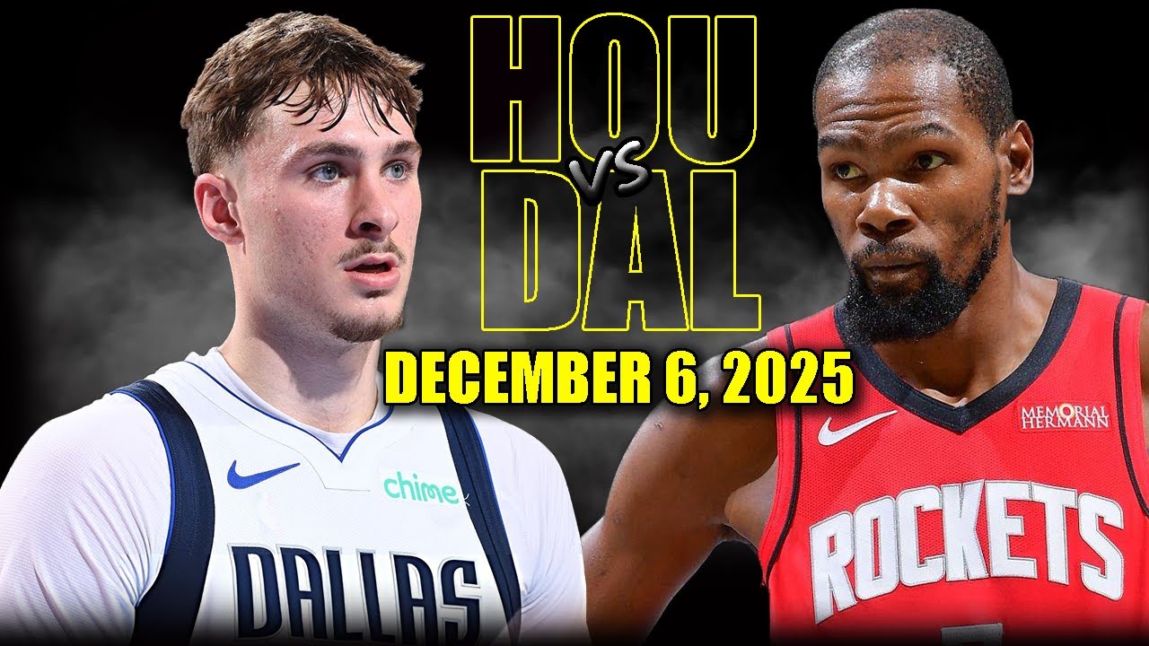 Houston Rockets vs Dallas Mavericks Full Game Highlights – December 6, 2025 | NBA Season