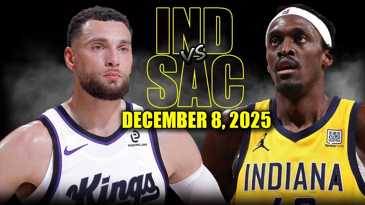 Indiana Pacers vs Sacramento Kings Full Game Highlights – December 8, 2025 | NBA Season