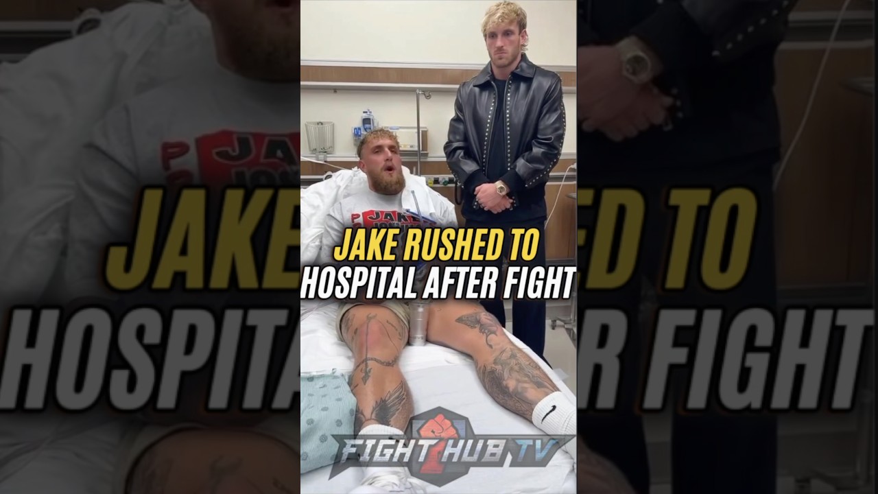 Jake Paul RUSHED to Hospital after KO loss to Anthony Joshua!