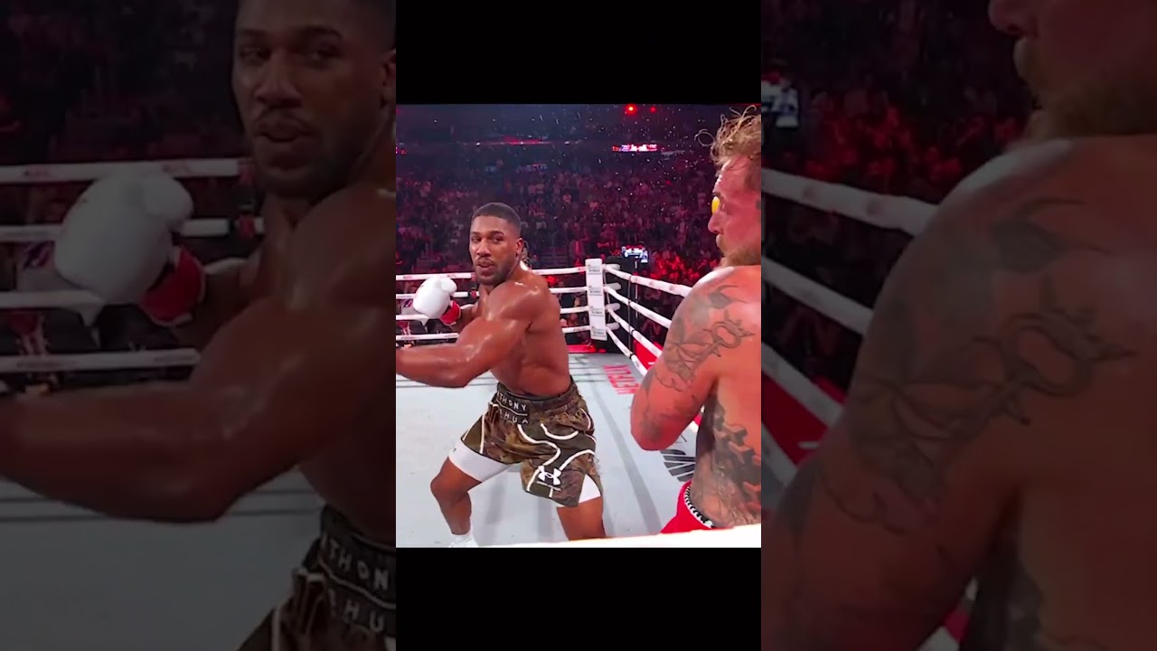 Jake Paul gets knocked out in the 6th Round By Anthony Joshua!😳🥊#jakepaul #anthonyjoshua