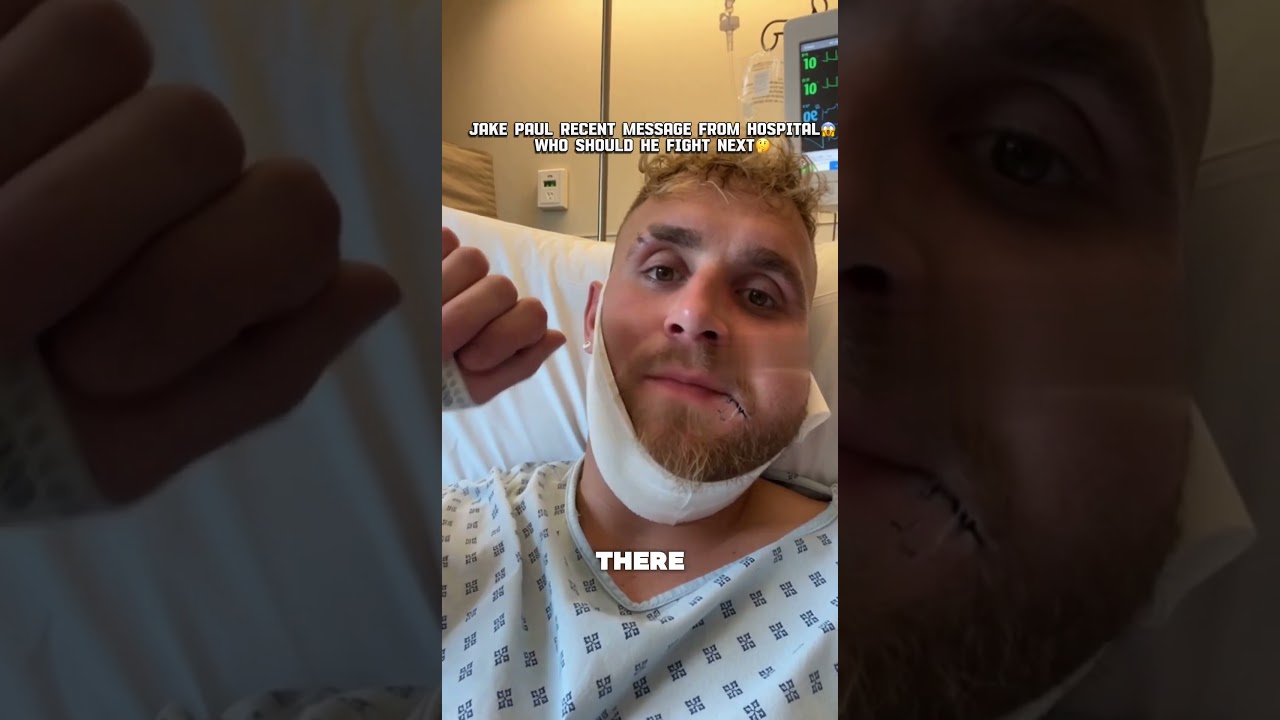 Jake Paul’s Jaw Busted! 😱 Hospital Update after the War!#jakepaul#boxing#sports#funny#miketyson#fyp