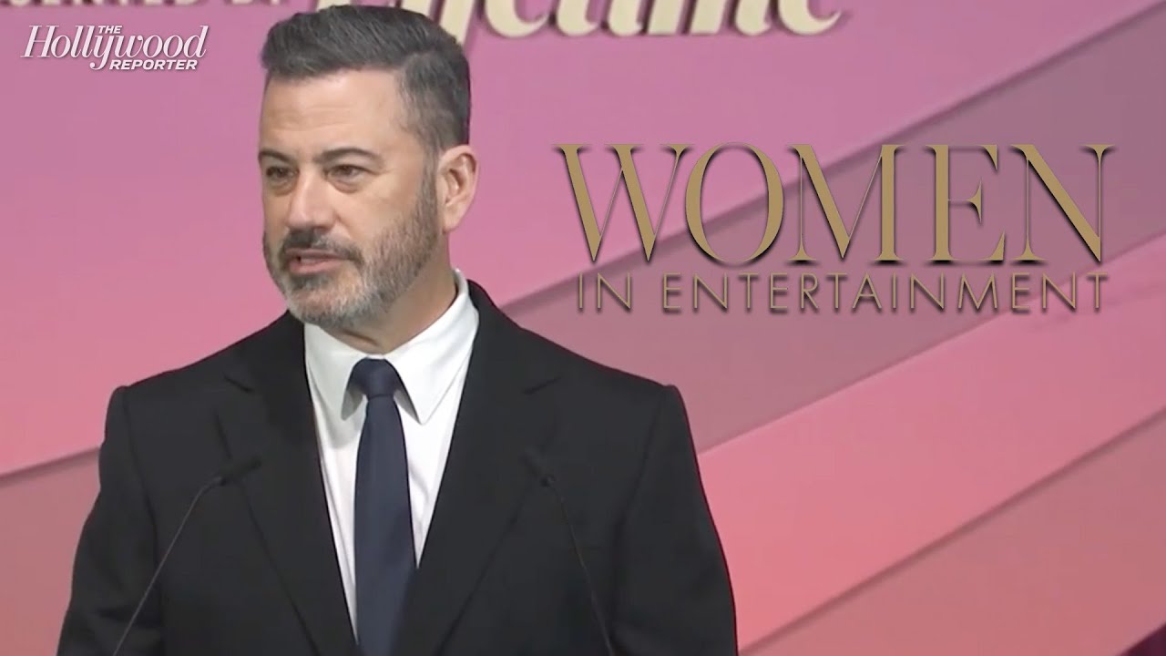 Jimmy Kimmel Introduces Keynote Speaker & Wife Molly McNearny | Women in Entertainment 2025