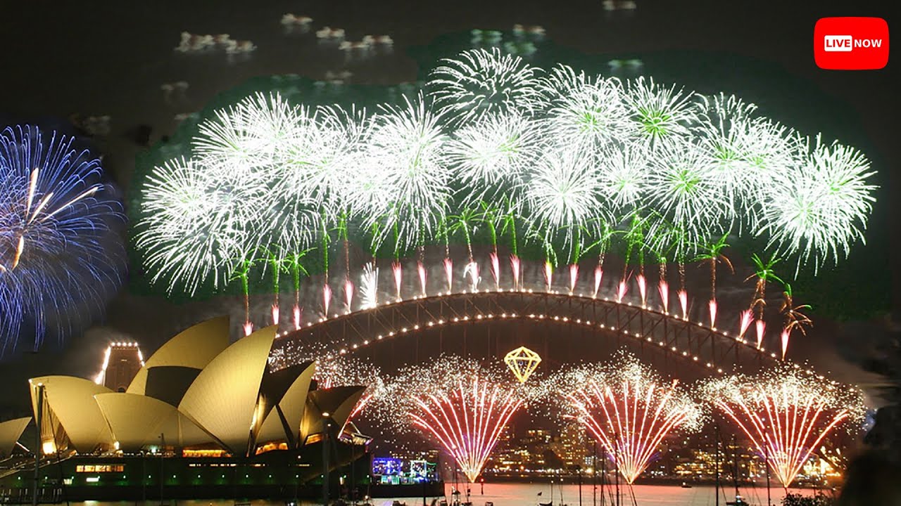 🔴 LIVE now:  New Year fireworks Australia – Sydney rings in 2026