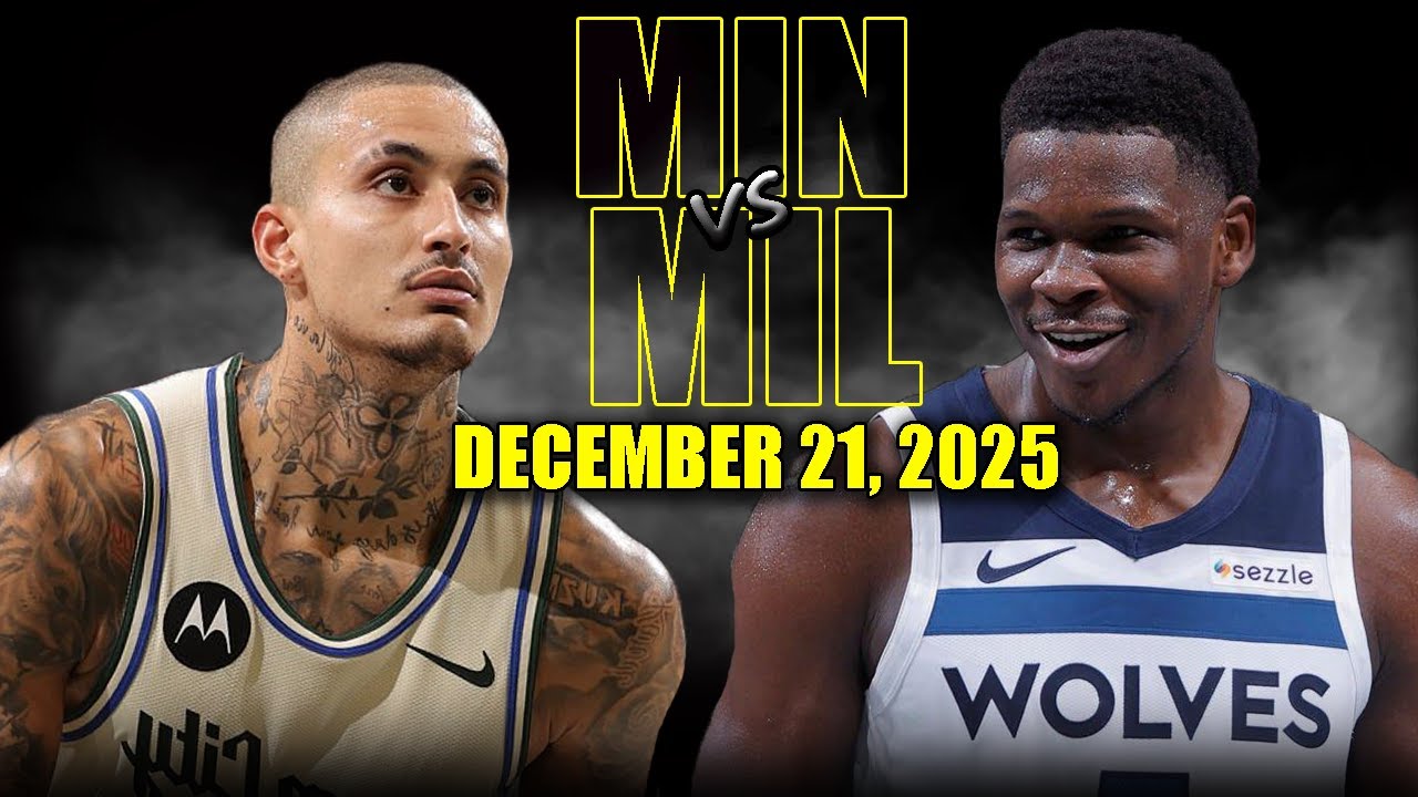 Minnesota Timberwolves vs Milwaukee Bucks Full Game Highlights – December 21, 2025 | NBA Season