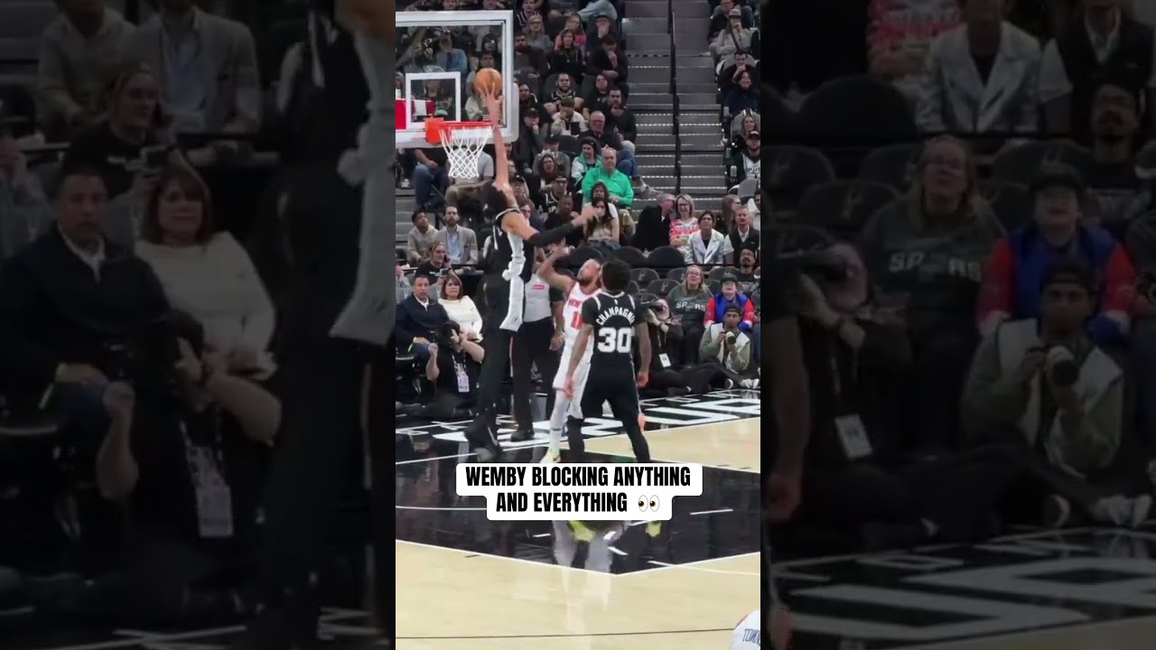 Wemby’s reach is insane 🤯