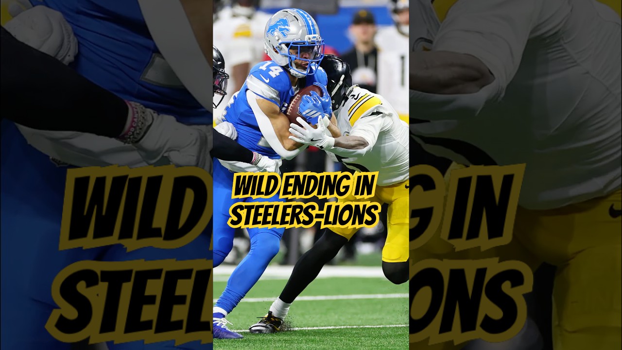 Wild Ending That Shouldn’t Have Been In Lions-Steelers #nfl #shorts #steelers