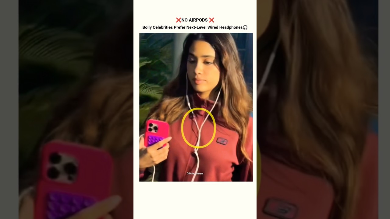 Bollywood celebrities prefer next-level wired headphones 🎧#shorts #viralshorts #edit #shortsfeed